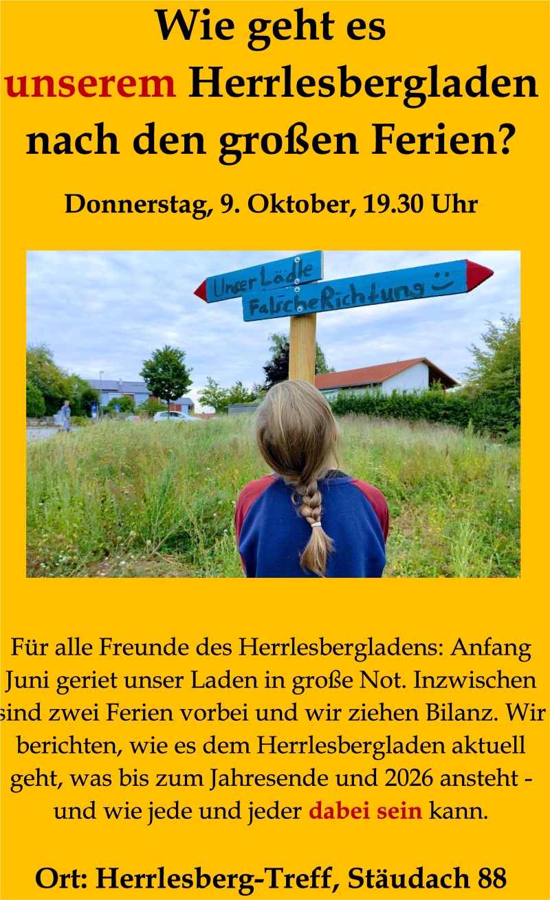 Infoabend Herrlesbergladen